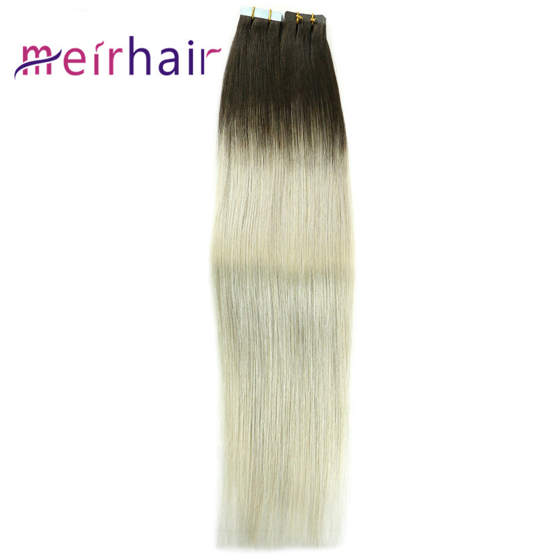 New Brazilian Tape In Hair Extension TB #Gray